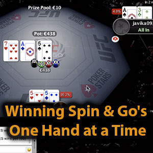 winning spin and gos one hand at a time