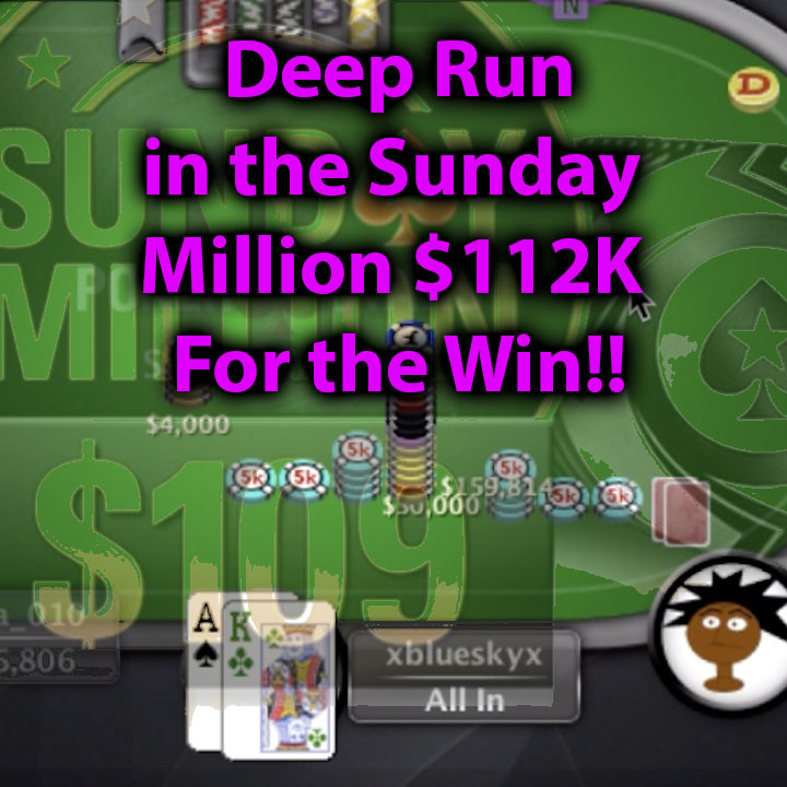 deep run in the sunday million