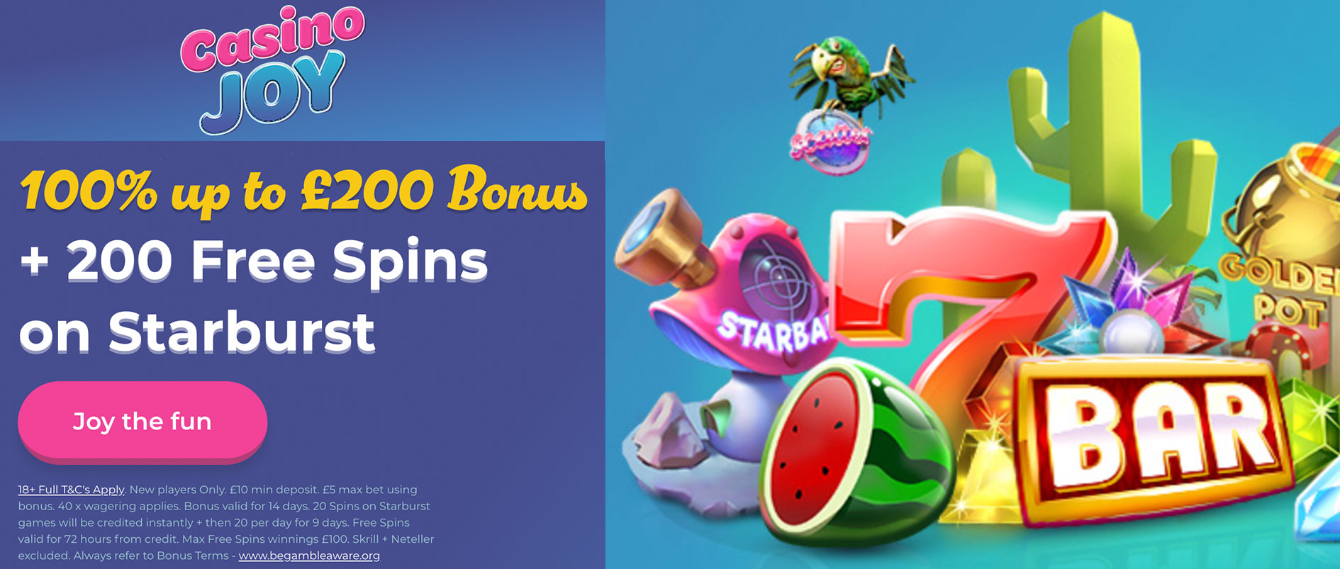 Casino joy welcome bonus